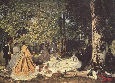 Claude Monet Dejeuner sur l'herbe(study) (nn02) Spain oil painting art